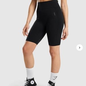 Gymshark flex cycling bike shorts black size medium